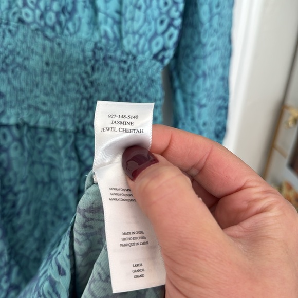 Rails Jasmine Jewel cheetah smocked dress - Picture 11 of 12